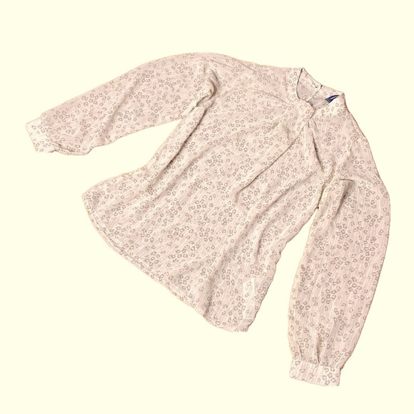 🌷 Dorothy Perkins🌷Sheer Cream White Animal Print Blouse Shirt - Picture 2 of 14